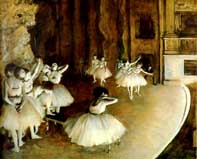 Ballet Rehearsal on the Stage